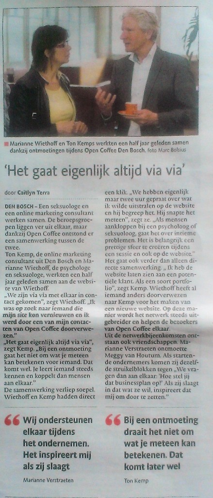 Artikel BD 7 mei 2014 Silvatica marketing den bosch